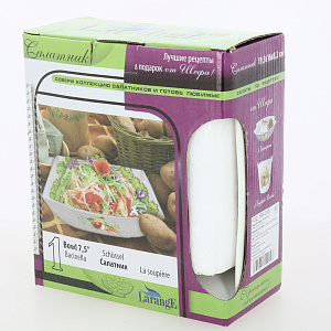 Салатник 19,5х16х8,2см LARANGE Капуста провансаль фарфор 000000000001083845