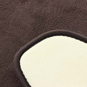Коврик для туалета DE'NASTIA 50х50см memory коричневый M111146 000000000001177071