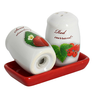 Набор для специй ЧУДОДОМ Садовая ягода, фарфор, 2 предмета ,  L2520264 000000000001060668