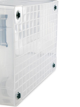 Контейнер для хранения 75л с крышкой прозрачный полипропилен 000000000001227854