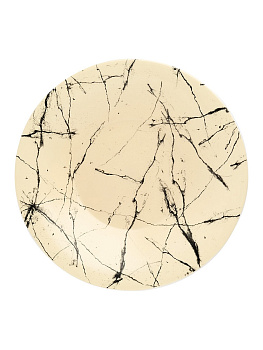 Тарелка суповая 21,5см 415мл LUCKY мрамор белый стеклокерамика 000000000001218962