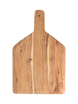 Доска разделочная 25x40x2см DE'NASTIA квадратная с ручкой скошенный край акация 000000000001221810