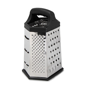 Терка 6-и гранная 24х13х13см нержавеющая сталь/пластик 000000000001224395