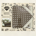 Комплект LUCKY Прованс (скатерть 150x250см + 4 салфетки 43x43см) в горох коричневый/белый 100% полиэстер E020172 000000000001202447