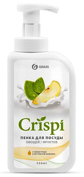 Средство для мытья посуды/фруктов ПЕНКА с соком груши и экстрактом базилика CRISPI GRASS 125455  550мл 000000000001198764