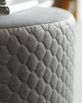 Пуф 35х35х40см DREAMBAG Honey серый велюр 000000000001211377