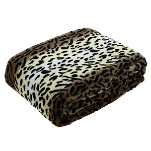 Плед меховой DE'NASTIA Леопард 200х220см 100%Полиэстер в ассортименте T740008 000000000001030047