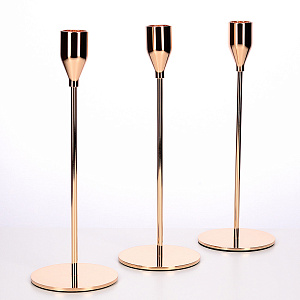 Подсвечник декоративный "Modern" 24см металл золото R011281 000000000001200401