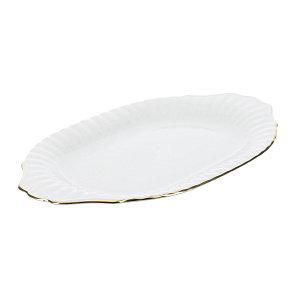 Овальное блюдо Золотая отводка Porcelaine Czech Gold Hands, 28 см 000000000001136241