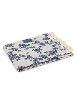 Скатерть 140х200см LUCKY Голубые Розы полиэстер/хлопок 000000000001228307