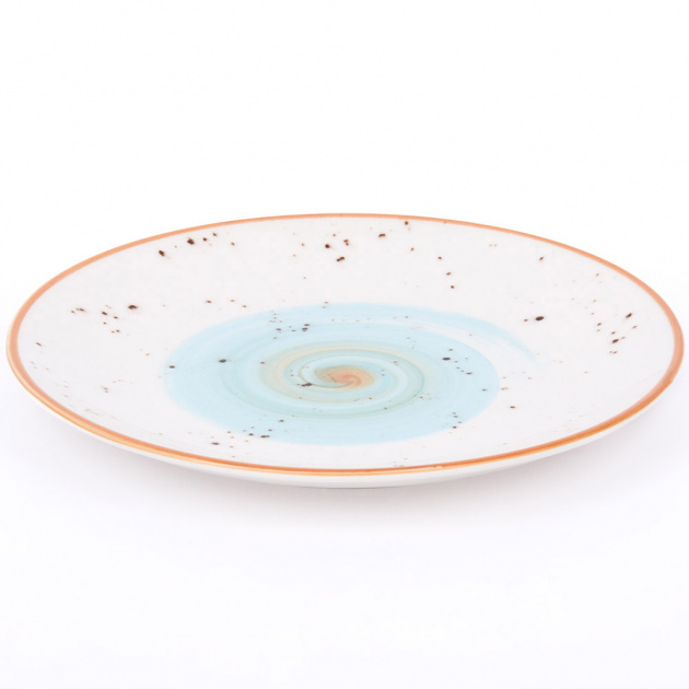 Набор столовой посуды 19 предметов TULU PORSELEN Galaxy (обеденная 25см-6шт,десертная 19см-6шт,суповая 19см-6шт, салатник 18см-1шт) milky/mint фарфор 000000000001212293