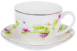 Сервис чайный 14 предметов BALSFORD (чашка 300мл-6шт/блюдце-6шт/чайник/сахарница) Латона Ежевичный джаз ПУ 000000000001183398