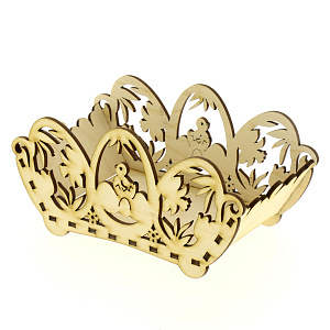 Корзина резная дерево ХВ, 18х9.7х9 см 000000000001171405