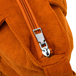 Сумка женская 34x34х7см терракот вельвет/полиэстер 000000000001221755