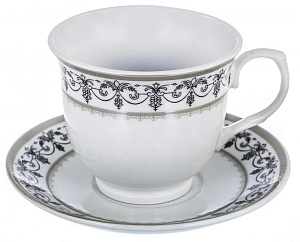 Набор чайный фарфор13шт 6 чашек220мл+6блюдец+чайник1200мл подарочная упаковка АЛЬХЕНА GUTERWAHL 114-17045 000000000001193919