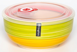 Салатник 15см/800мл ELRINGTON АЭРОГРАФ Зелёный луг с крышкой керамика 000000000001211162