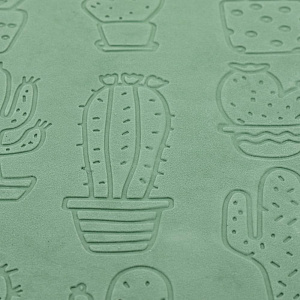 Салфетка сервировочная DE'NASTIA D36см кактусы 100%ЭВА зеленый E000085 000000000001199300