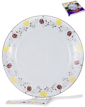 Набор для торта 2 предмета (блюдо 30см/лопатка) GUTERWAHL Венера алиот фарфор 000000000001205653