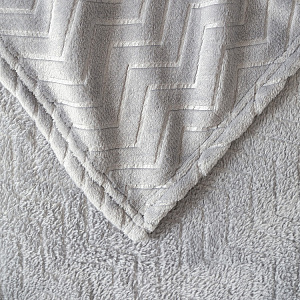 Плед 150x200см LUCKY Зигзаг серый полиэстер 000000000001222752