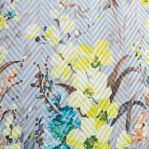 Покрывало Этель "Акварельные цветы" 240х210±5см, желтый, 100% полиэстер 4796244 000000000001200199