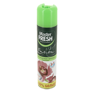 Освежитель воздуха300млMASTER FRESH FusionТропическая орхидея нейтрализует неприятные запахи обеспечивает свежесть и легкий аромат тропической орхидеи 000000000001209432