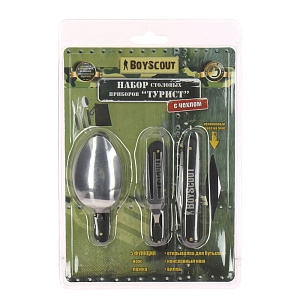 Походный набор складных столовых приборов Турист Boyscout 000000000001141588