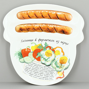 Тарелка 23,3х23см LARANGE Яичница в перце фарфор 000000000001204449