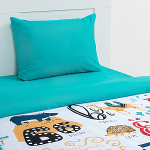 КПБ Этель 1,5сп "Алфавит" 143х215см, 150х214см, 50х70см-1шт 100 % хлопок, бязь, пл.125г/м2, 4154898 000000000001200105