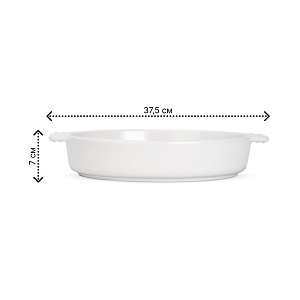 Форма для запекания 37,5х25х7см до 200° овальная керамика 000000000001222829