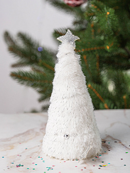 Декоративное украшение Елочка 17см DARLENS белый 000000000001209896