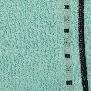 Полотенце махровое 50*90 Чекерс аква пр-ва Азербайджан, гладкокрашеные с контрастным бордюром, 100% хлопок, кольцевая пряжа. 108543 000000000001196789