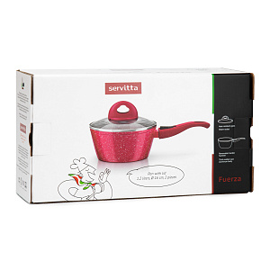 Ковш с крышкой 1,2л SERVITTA Fuerza бакелитовая съемная ручка кованный алюминий Ковш с крышкой 1,2л SERVITTA Fuerza бакелитовая съемная ручка кованный алюминий 000000000001221023