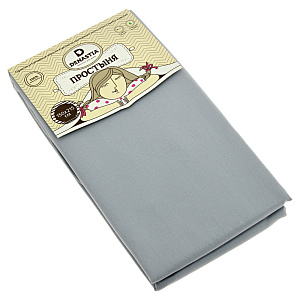 Простынь DE'NASTIA 150х215см серый без крючка C010532 000000000001151413