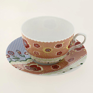 Сервиз чайный 4 предмета  (чашка 225мл-4шт/блюдце-4шт) LARANGE Фьюжн подарочная упаковка фарфор 000000000001204442