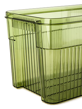 Органайзер для хранения мелочей 28х14см с крышкой в ассортименте полипропилен 000000000001227849