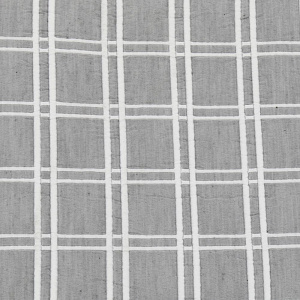 Покрывало 210x230см DE'NASTIA клетка серое жаккард 55% хлопок 45% полиэстер 000000000001203200