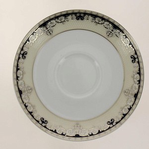 Н-р п 21пр,6чаш220+6блюд+сах-ца+мол-к+6тарелок200мм,синий в золоте106-03002 000000000001180700