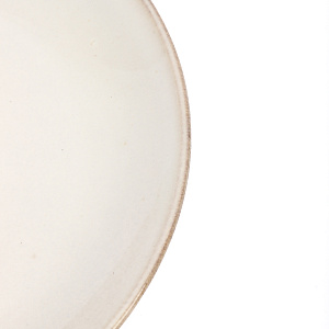 Тарелка десертная 20см кремовый глазурованная керамика 000000000001213894