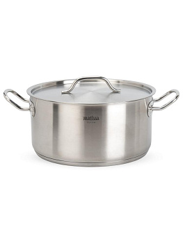 Кастрюля с крышкой 26см MATISSA нержавеющая сталь 000000000001227372