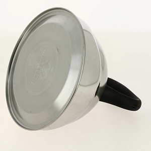 Чайник со свистком 3000мл GUTERWAHL нейлоновая ручка одинарное дно стенки корпуса 0,4мм дно 0,35мм подарочная упаковка нержавеющая сталь 126-18005 000000000001204045