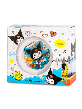 Набор детской посуды 3 предмета ND PLAY Куроми Граффити стекло 000000000001225617