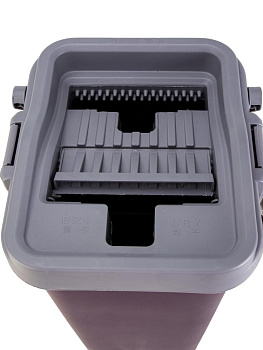 Набор для уборки пола(швабра с 2 насадками + ведро с отжимом)фиолетовый пластик 000000000001228755