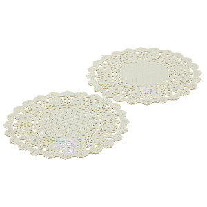 Подставка под горячее "Кружева" круглая, поливинилхлорид, R030345 000000000001176237