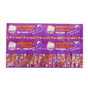 Пластины от комаров без запаха для всей семьи Help 000000000001141455