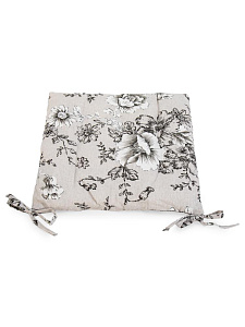 Подушка на стул 38х38см LUCKY Серые маки полиэстер/хлопок 000000000001228245