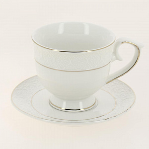 Набор чайный фарфор 12шт (6 чашек 260мл + 6 блюдец) подарочная упаковка Астерия Balsford 101-01057 000000000001200555