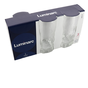 АЙСИ Набор стаканов 3шт 400мл LUMINARC высокие стекло G2764 000000000001134762