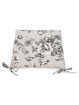 Подушка на стул 38х38см LUCKY Серые маки полиэстер/хлопок 000000000001228245