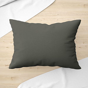 Наволочки 50х70см 2шт LUCKY темно-серый поплин хлопок 100% 000000000001221085