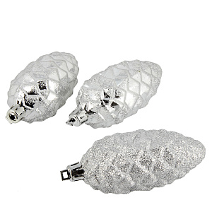 Набор декоративных украшений Шишка Посуда Центр, 9 см, 3 шт. 000000000001161752